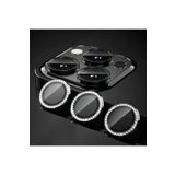 PSR aksesuar Mor Swarovski Taşlı Kamera Koruyucu Lens iPhone 14 Pro ile uyumlu