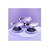 PSR aksesuar Mor Taşlı Kamera Koruyucu Lens Iphone 14 Pro Max ile uyumlu