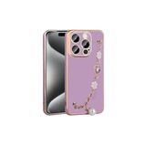 PSR aksesuar Mor Zore El Tutamaçlı Kamera Korumalı Zore Taka Silikon Kılıf-Mor iPhone 15 Pro Max ile uyumlu