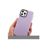 PSR aksesuar Mor Zore Punto Kılıf-Mor iPhone 12 Pro ile uyumlu
