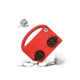 PSR aksesuar Mor Zore Wheel Car Tekerlek Standlı Tablet Eva Silikon Kılıf-Mor Galaxy Tab S6 Lite P610 ile uyumlu