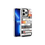 PSR aksesuar Mottolar Desenli Zore Silver Sert Kılıf-Mottolar iPhone 13 Pro Max ile uyumlu