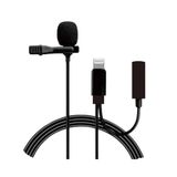 PSR Aksesuar MS-UC568 Canlı Yayın Yaka Mikrofonu – Akıllı Gürültü Önleyici, Lightning Girişli, 3.5mm Kulaklık Girişli, 360° Ses Algılayan Klipsli Mikrofon