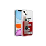 PSR aksesuar NO1 Desenli Sıvılı Zore Drink Silikon Kılıf-NO1 iPhone 13 ile uyumlu