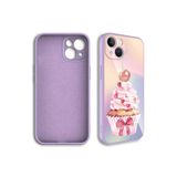 PSR aksesuar NO1 Kamera Korumalı Desenli Sert Silikon Zore Epoksi Kılıf-NO1 iPhone 13 ile uyumlu