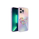 PSR aksesuar NO1 Kamera Korumalı Desenli Sert Silikon Zore Epoksi Kılıf-NO1 iPhone 13 Pro ile uyumlu