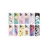 PSR aksesuar NO10 Kamera Korumalı Desenli Sert Silikon Zore Epoksi Kılıf-NO10 iPhone 12 Pro ile uyumlu