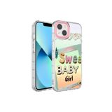 PSR aksesuar NO10 Kamera Korumalı Renkli Desenli Sert Silikon Zore Korn Kılıf-NO10 iPhone 14 Plus ile uyumlu