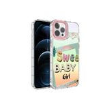 PSR aksesuar NO10 Kamera Korumalı Renkli Desenli Sert Silikon Zore Korn Kılıf-NO10 iPhone 14 Pro Max ile uyumlu