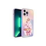 PSR aksesuar NO11 Kamera Korumalı Desenli Sert Silikon Zore Epoksi Kılıf-NO11 iPhone 12 Pro ile uyumlu
