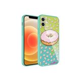 PSR aksesuar NO12 Kamera Korumalı Desenli Sert Silikon Zore Epoksi Kılıf-NO12 iPhone 11 ile uyumlu