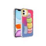 PSR aksesuar NO12 Kamera Korumalı Renkli Desenli Sert Silikon Zore Korn Kılıf-NO12 iPhone 11 ile uyumlu