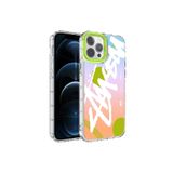 PSR aksesuar NO2 Kamera Korumalı Renkli Desenli Sert Silikon Zore Korn Kılıf-NO2 iPhone 13 Pro Max ile uyumlu