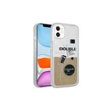 PSR aksesuar NO3 Desenli Sıvılı Zore Drink Silikon Kılıf-NO3 iPhone 11 ile uyumlu
