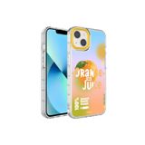 PSR aksesuar NO3 Kamera Korumalı Renkli Desenli Sert Silikon Zore Korn Kılıf-NO3 iPhone 13 ile uyumlu