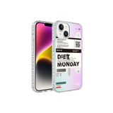 PSR aksesuar NO5 Airbag Kenarlı Renkli Desenli Silikon Zore Elegans Kılıf-NO5 iPhone 14 Plus ile uyumlu