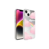 PSR aksesuar NO6 Airbagli Parlak Tasarımlı Zore Mimbo Kılıf-NO6 iPhone 14 Plus ile uyumlu