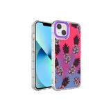 PSR aksesuar NO6 Kamera Korumalı Renkli Desenli Sert Silikon Zore Korn Kılıf-NO6 iPhone 14 Plus ile uyumlu
