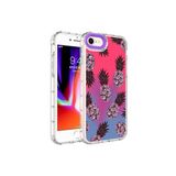 PSR aksesuar NO6 Kamera Korumalı Renkli Desenli Sert Silikon Zore Korn Kılıf-NO6 iPhone SE 2020 ile uyumlu
