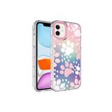 PSR aksesuar NO7 Kamera Korumalı Renkli Desenli Sert Silikon Zore Korn Kılıf-NO7 iPhone 11 ile uyumlu