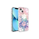 PSR aksesuar NO7 Kamera Korumalı Renkli Desenli Sert Silikon Zore Korn Kılıf-NO7 iPhone 13 ile uyumlu