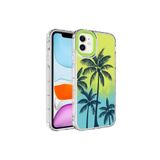 PSR aksesuar NO8 Kamera Korumalı Renkli Desenli Sert Silikon Zore Korn Kılıf-NO8 iPhone 11 ile uyumlu
