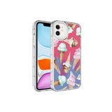 PSR aksesuar NO9 Kamera Korumalı Renkli Desenli Sert Silikon Zore Korn Kılıf-NO9 iPhone 12 ile uyumlu