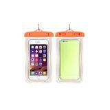 PSR aksesuar NoColor-5df8fb6d Su Geçirmez Waterproof Turuncu Telefon Kılıfı Deniz Havuz Altı Için Askı ile uyumlu