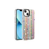 PSR aksesuar Noktalar Desenli Zore Silver Sert Kılıf-Noktalar iPhone 13 ile uyumlu