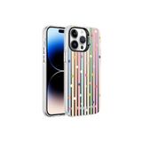 PSR aksesuar Noktalar Desenli Zore Silver Sert Kılıf-Noktalar iPhone 14 Pro ile uyumlu