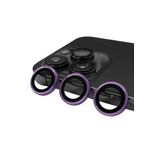 PSR aksesuar (p1153) Derin Mor Zore CL-07 Kamera Koruyucu-Derin Mor iPhone 14 Pro ile uyumlu