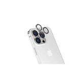 PSR aksesuar (p1616) Gümüş Zore CL-15 Parmak İzi Bırakmayan Anti-RefCNSive Kamera Koruyucu- iPhone 15 Pro Max ile uyumlu