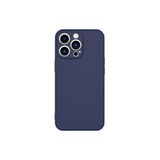 PSR aksesuar (p1651) Lacivert Ile Kadife Iç Yüzeyli (ŞIK TASARIM) Silikon Kılıf Lacivert Apple Iphone 13 Pro ile uyumlu
