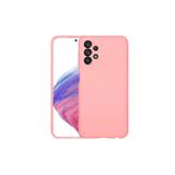 PSR aksesuar (p1670) Açık Pembe Kadife Iç Yüzeyli (şık Tasarım) Silikon Kılıf Açık Pembe Samsung A33 5g ile uyumlu