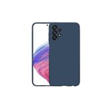 PSR aksesuar (p1672) Lacivert Kadife Iç Yüzeyli (şık Tasarım) Silikon Kılıf Lacivert Samsung A33 5g ile uyumlu