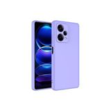 PSR aksesuar (p1680) Lila 5G Kılıf Kamera Korumalı Lansman Kadife İç Yüzeyli Silikon Kap Xiaomi Redmi Note 12 Pro Plus ile uyumlu