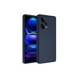 PSR aksesuar (p1682) Lacivert 5G Kılıf Kamera Korumalı Lansman Kadife İç Yüzeyli Silikon Kap Xiaomi Redmi Note 12 Pro Plus ile uyumlu