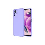 PSR aksesuar (p1686) Lila Kılıf Kamera Korumalı Lansman Kadife İç Yüzeyli (Şık Tasarım) Silikon Kap Xiaomi Redmi Note 12S ile uyumlu