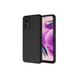 PSR aksesuar (p1689) Siyah Kılıf Kamera Korumalı Lansman Kadife İç Yüzeyli (Şık Tasarım) Silikon Kap Xiaomi Redmi Note 12S ile uyumlu
