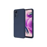 PSR aksesuar (p1690) Lacivert Kılıf Kamera Korumalı Lansman Kadife İç Yüzeyli (Şık Tasarım) Silikon Kap Xiaomi Redmi Note 12S ile uyumlu