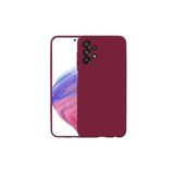 PSR aksesuar (p1697) Koyu Mor 4g Kamera Korumalı Kadife Lansman Yüzeyli (ŞIK TASARIM) Silikon Kılıf Samsung A13 / A23 ile uyumlu