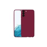PSR aksesuar (p1714) Koyu Mor Kadife Iç Yüzeyli (şık Tasarım) Silikon Kılıf Koyu Mor Samsung S22 Plus ile uyumlu