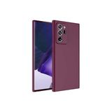 PSR aksesuar (p1729) Koyu Mor Kadife Iç Yüzeyli (şık Tasarım) Silikon Kılıf Koyu Mor Samsung Note 20 Ultra ile uyumlu