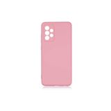 PSR aksesuar (p2055) Açık Pembe Kadife Iç Yüzeyli (ŞIK TASARIM) Silikon Kılıf Açık Pembe Samsung Galaxy A72 ile uyumlu