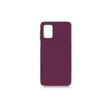 PSR aksesuar (p2058) Koyu Mor Kadife Iç Yüzeyli (ŞIK TASARIM) Silikon Kılıf Koyu Mor Samsung Galaxy M31s ile uyumlu