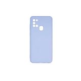 PSR aksesuar (p2070) Lila Kadife Iç Yüzeyli (ŞIK TASARIM) Silikon Kılıf Lila Samsung Galaxy A21s ile uyumlu