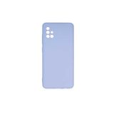 PSR aksesuar (p2077) Lila Kadife Iç Yüzeyli (ŞIK TASARIM) Silikon Kılıf Lila Samsung Galaxy A51 ile uyumlu