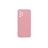PSR aksesuar (p2097) Açık Pembe 4g Kadife Iç Yüzeyli (ŞIK TASARIM) Silikon Kılıf Açık Pembe Samsung Galaxy A32 ile uyumlu