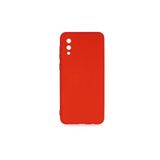 PSR aksesuar (p2101) Koyu Pembe Kadife Iç Yüzeyli (ŞIK TASARIM) Silikon Kılıf Koyu Pembe Samsung Galaxy A02 ile uyumlu