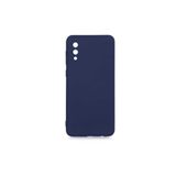 PSR aksesuar (p2103) Lacivert Kadife Iç Yüzeyli (ŞIK TASARIM) Silikon Kılıf Lacivert Samsung Galaxy A02 ile uyumlu